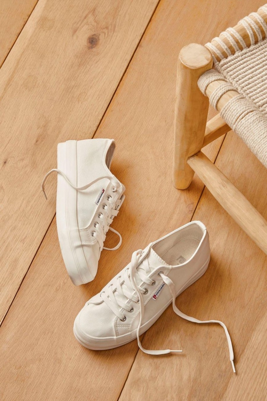 Shoes MILADYS | Lace Up Sneaker - Pierre Cardin White