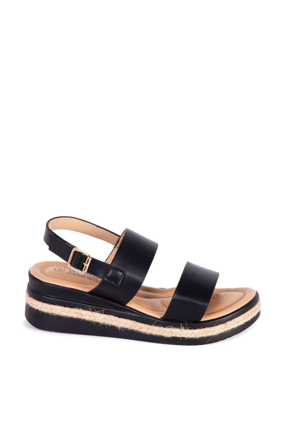 Shoes MILADYS | Wonderfit Heeled Sandal Black