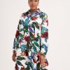 Clothing MILADYS | Tropical Print Shirt Dress Multi