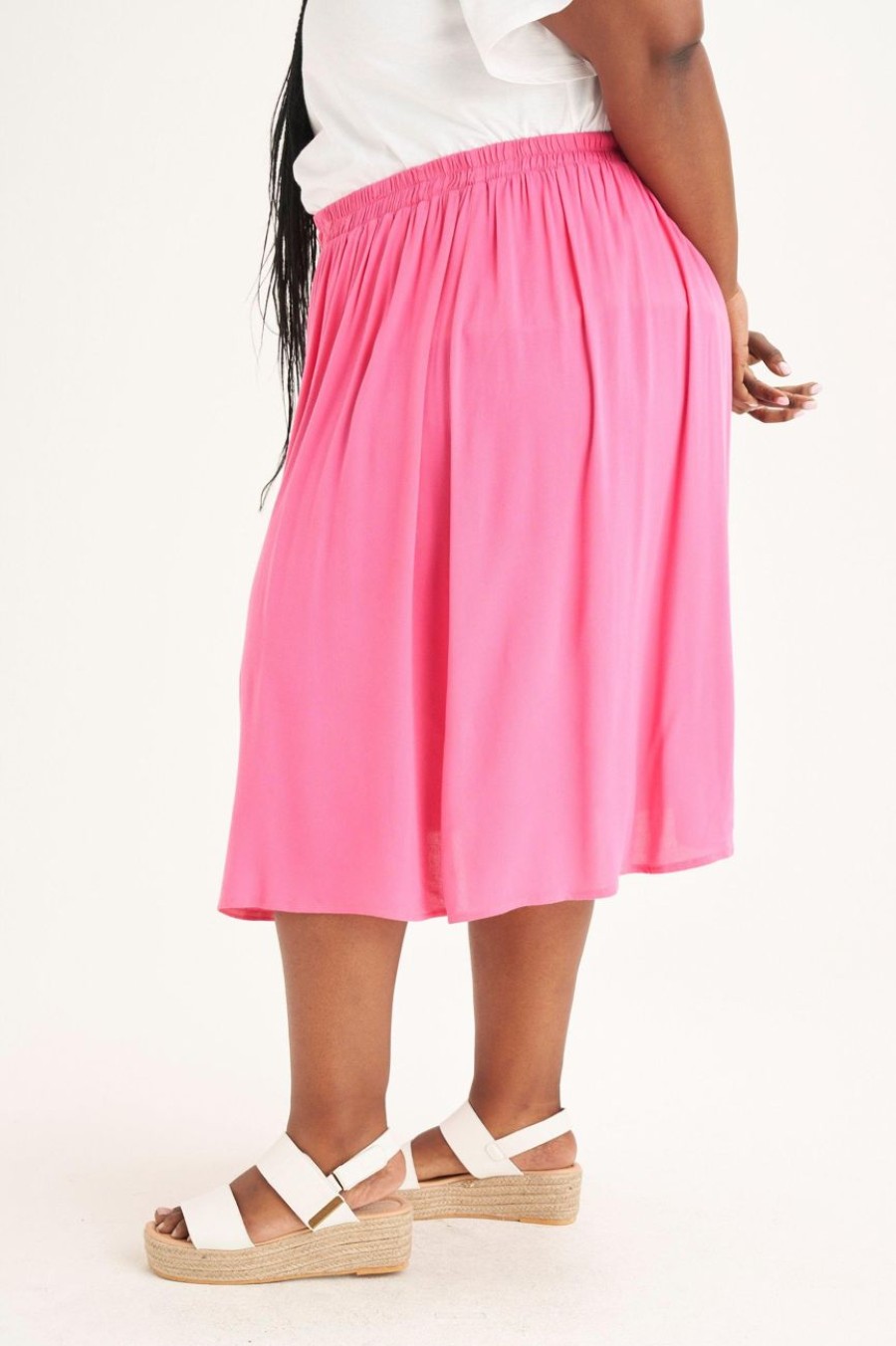 Clothing MILADYS | A-Line Skirt Pink Cerise