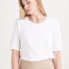 Clothing MILADYS | Basic Short Sleeve T-Shirt White