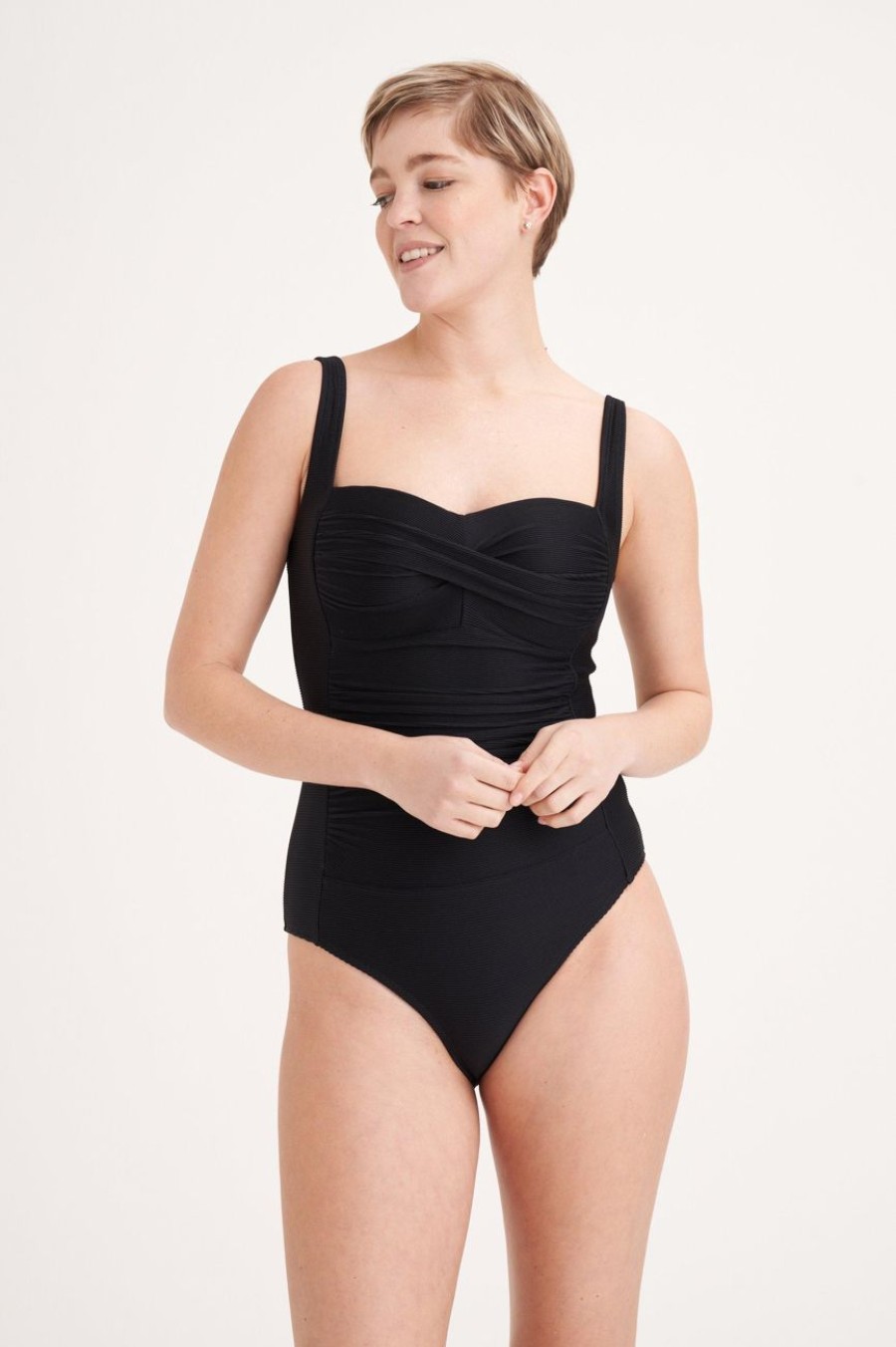 Clothing MILADYS | Wonderfit One Piece Swimsuit Black