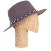 Accessories MILADYS | Fedora Hat With Trim Medium Grey