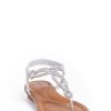 Shoes MILADYS | Thong Comfort Sandal Silver