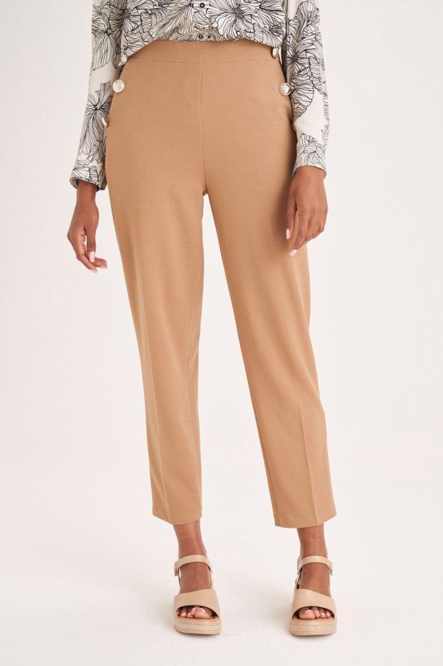 Clothing MILADYS | Ankle Grazer Pants Camel