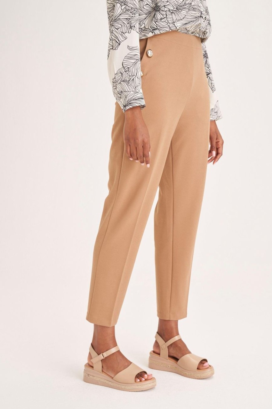 Clothing MILADYS | Ankle Grazer Pants Camel