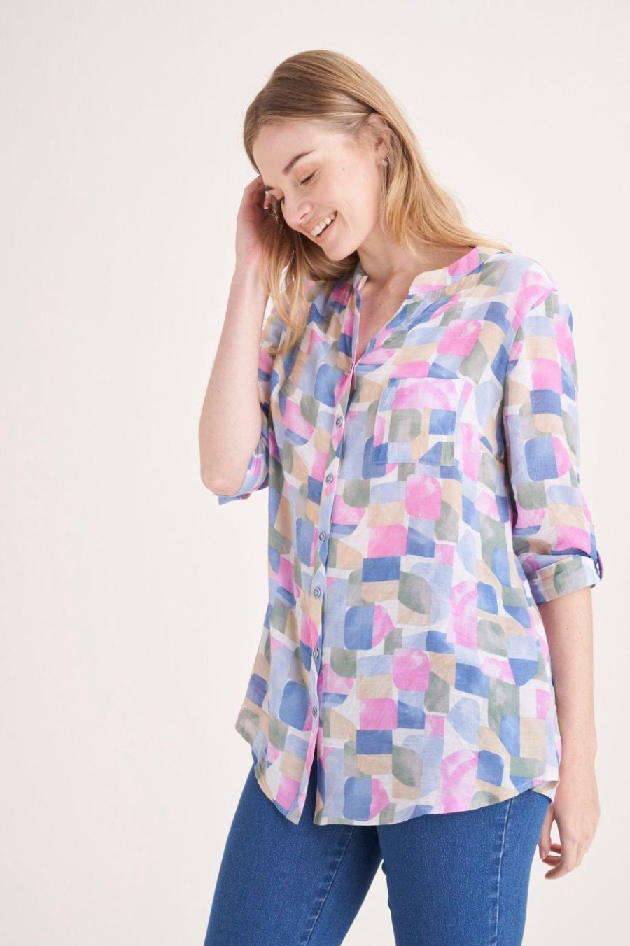 Clothing MILADYS | Printed Regular Fit Shirt Multi