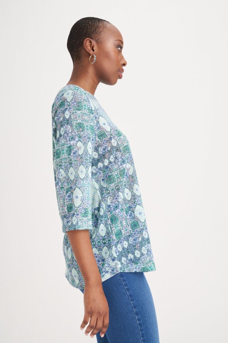 Clothing MILADYS | Floral Print Boxy Top Multi