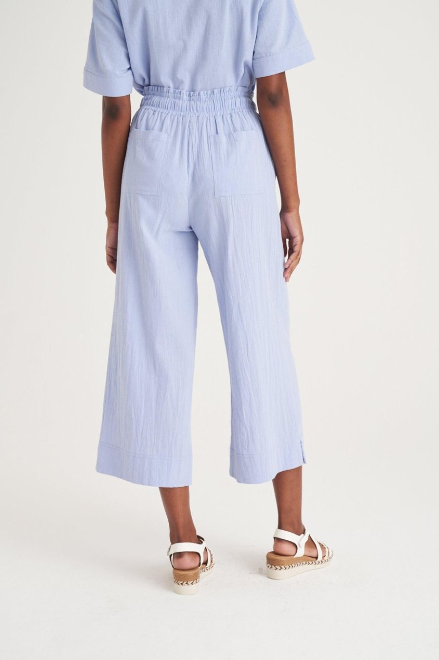 Clothing MILADYS | Crinkle Crops Periwinkle