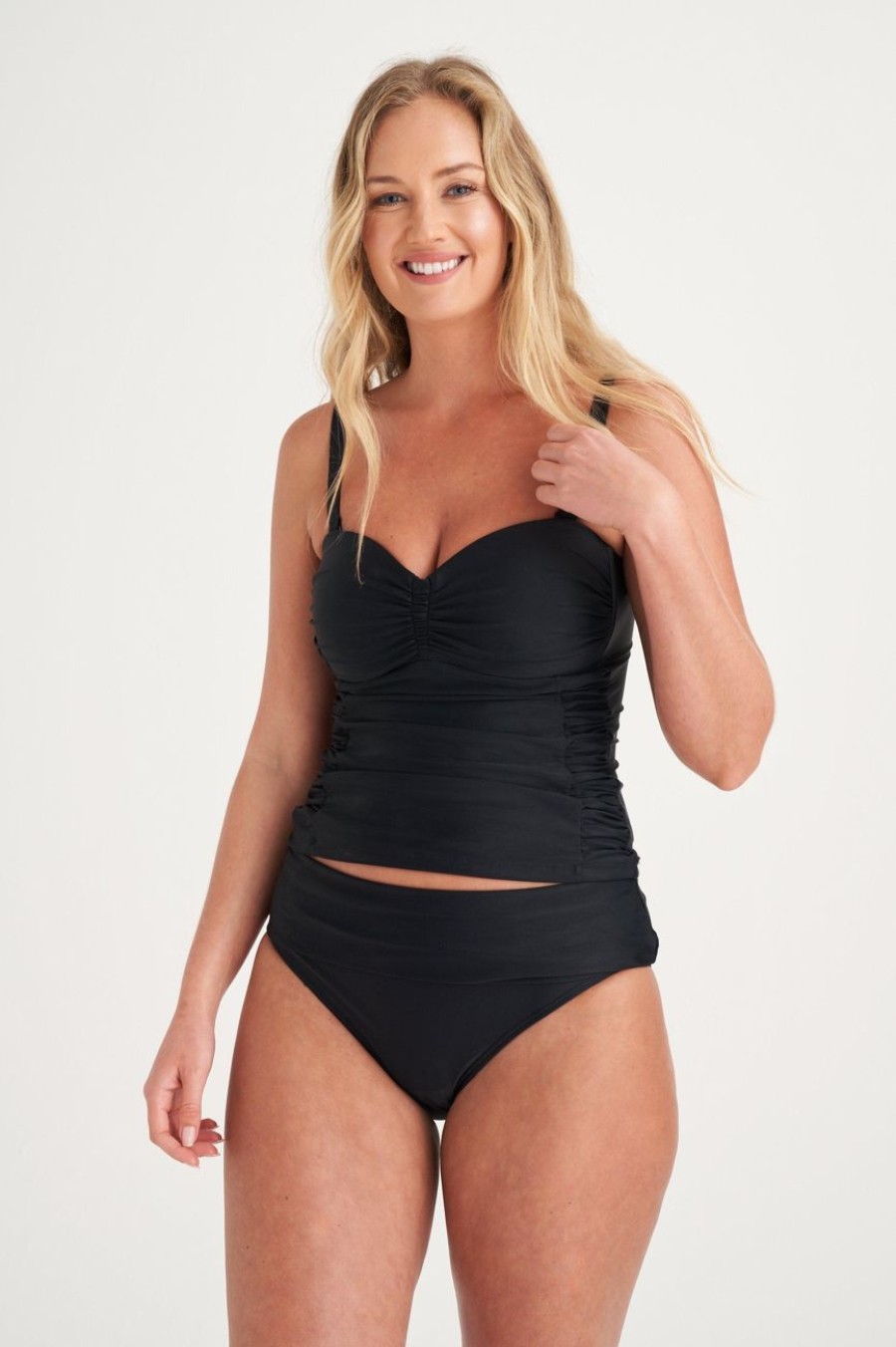 Clothing MILADYS | Wonderfit Tankini Top Black