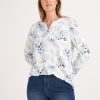 Clothing MILADYS | Floral Print Henley Top Multi