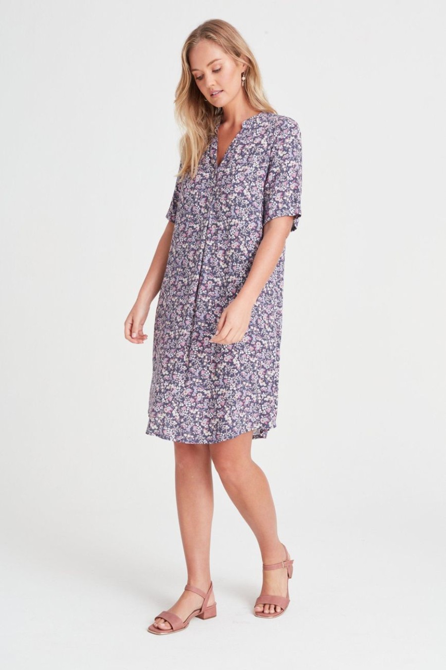 Clothing MILADYS | Ditsy Floral A-Line Dress Multi