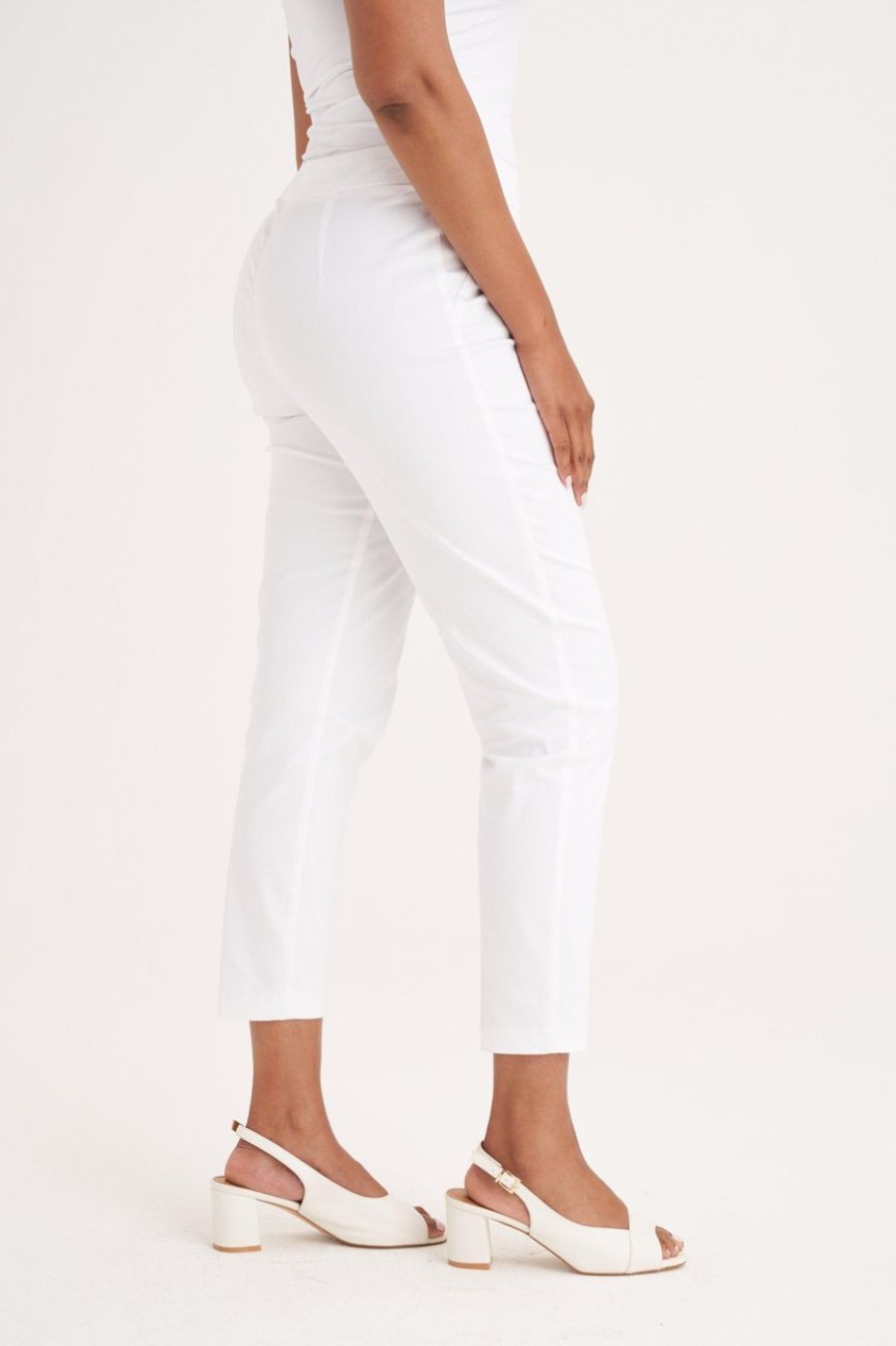 Clothing MILADYS | Ankle Grazer Crops White