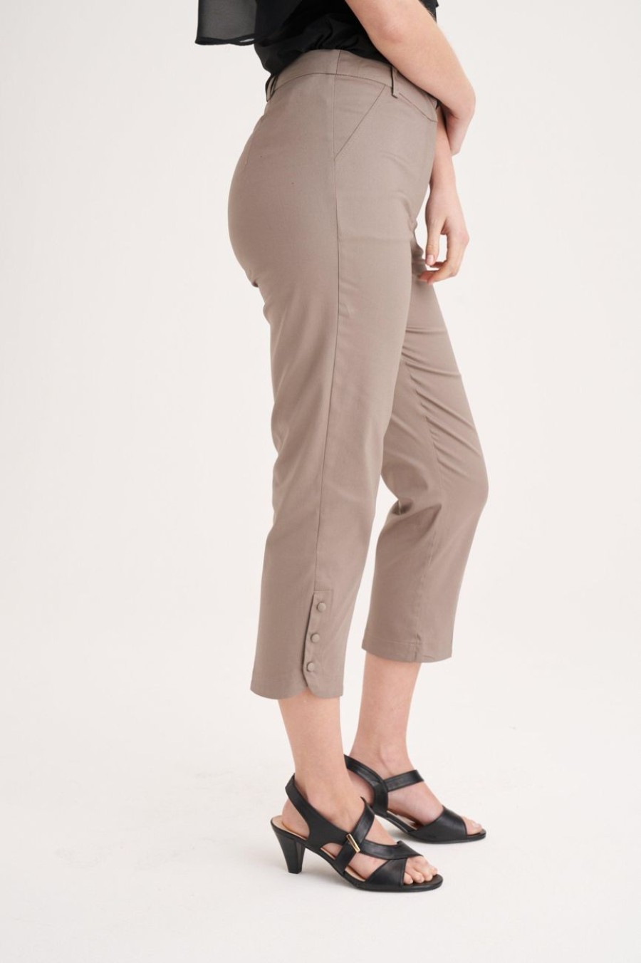 Clothing MILADYS | Sateen Crops Stone