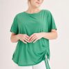 Clothing MILADYS | Side Detail Tee Green Forest Green