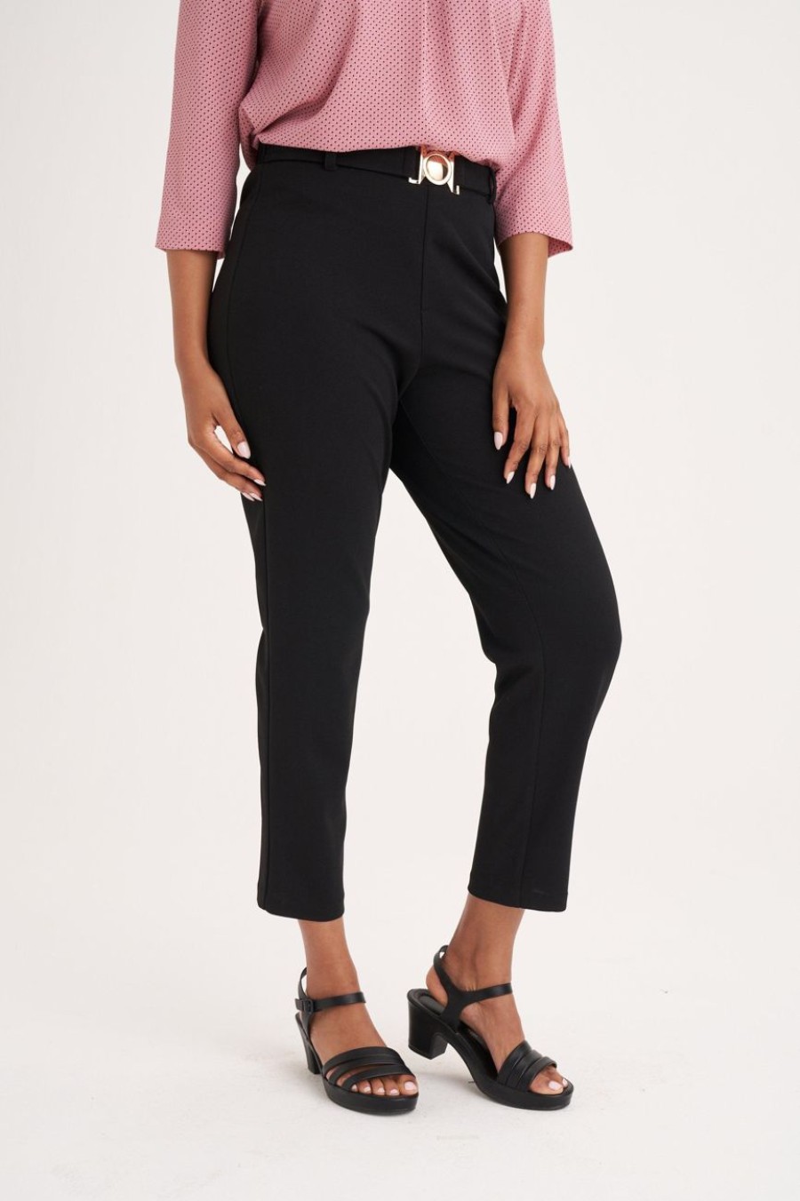 Clothing MILADYS | Ankle Grazer Crops Black