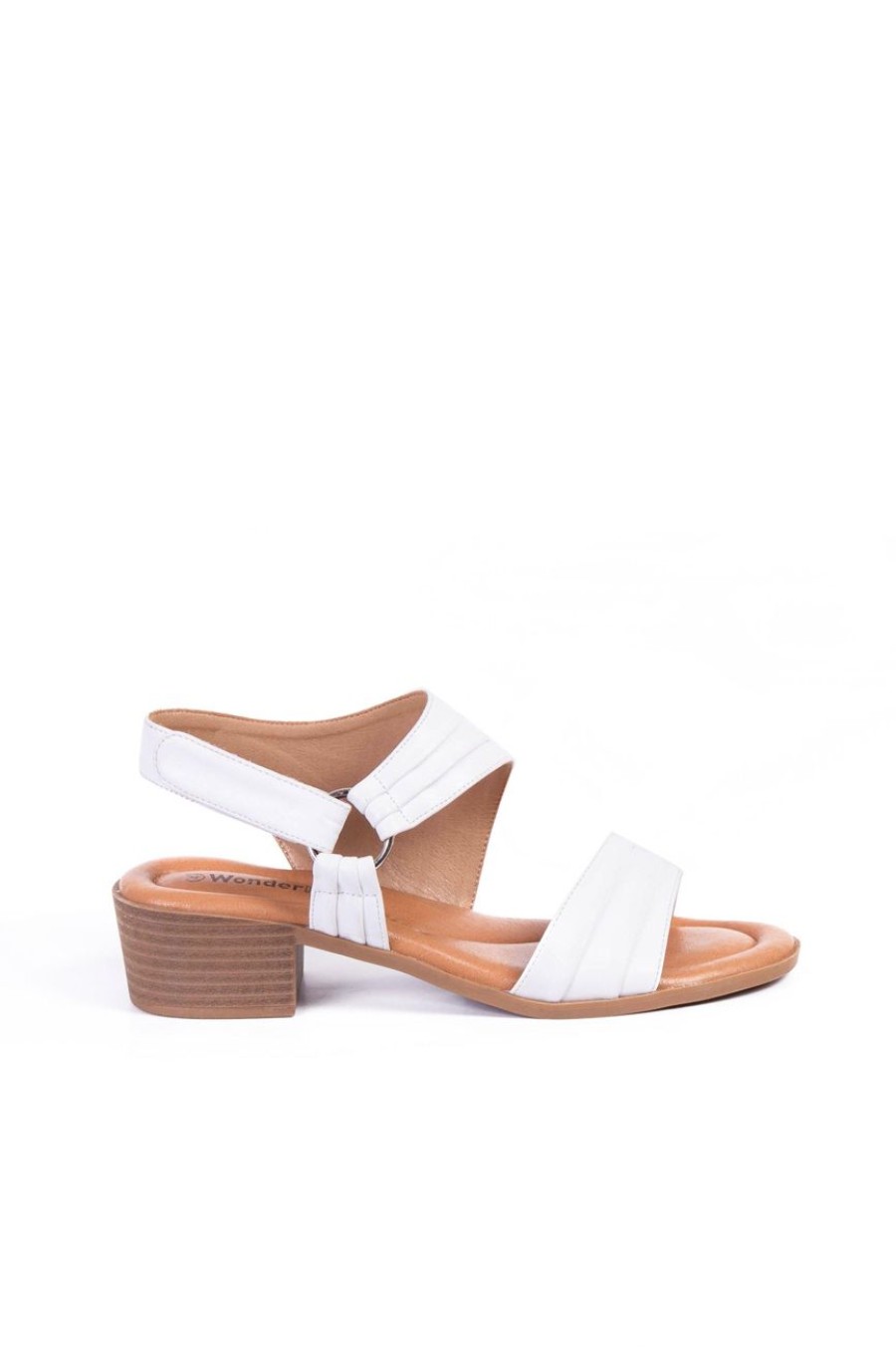 Shoes MILADYS | Wonderfit Block Heel White