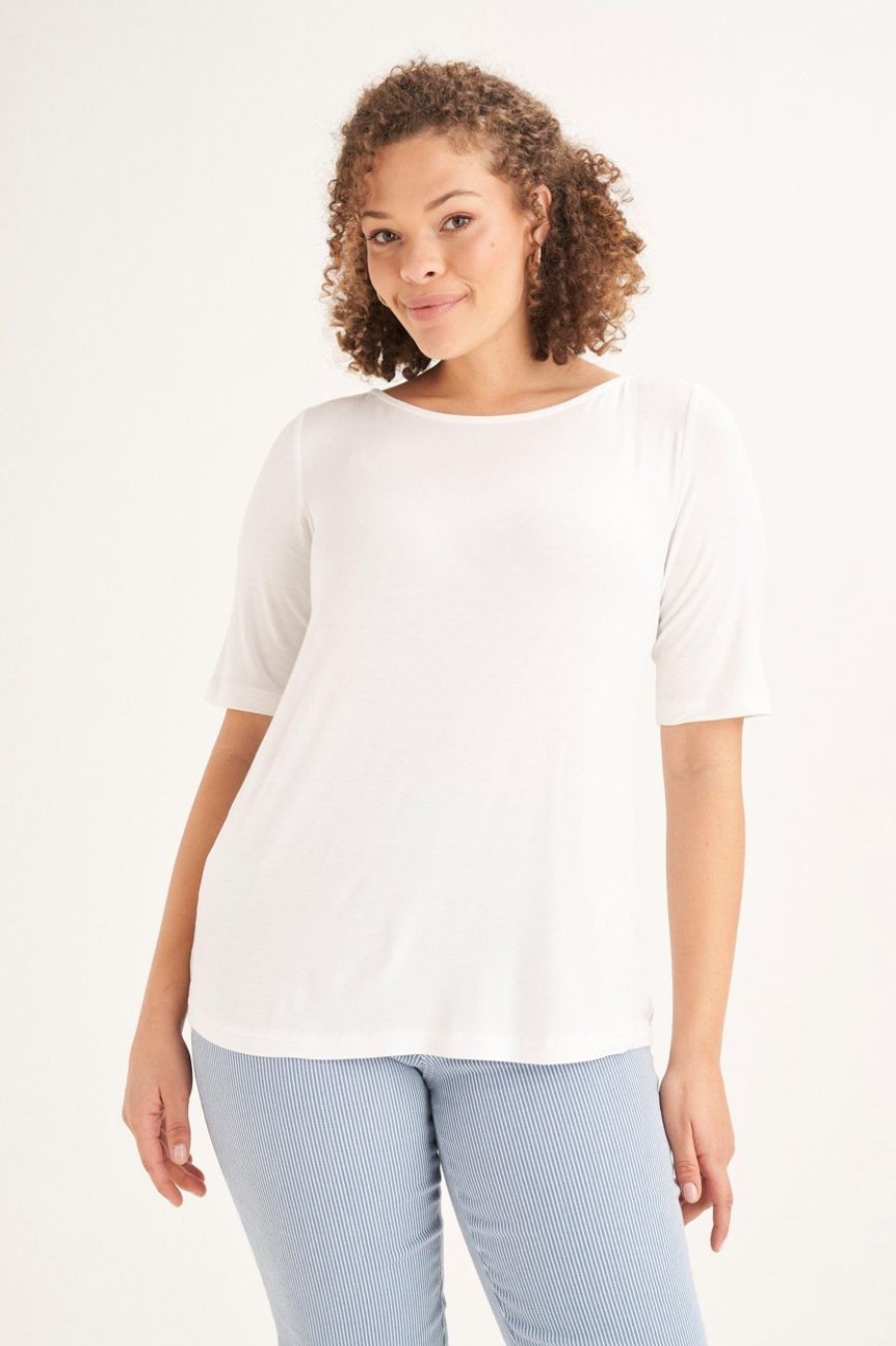 Clothing MILADYS | Viscose Tee White