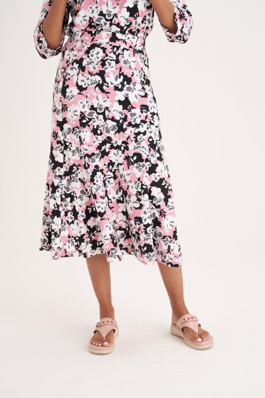 Clothing MILADYS | Floral Print A-Line Skirt Multi