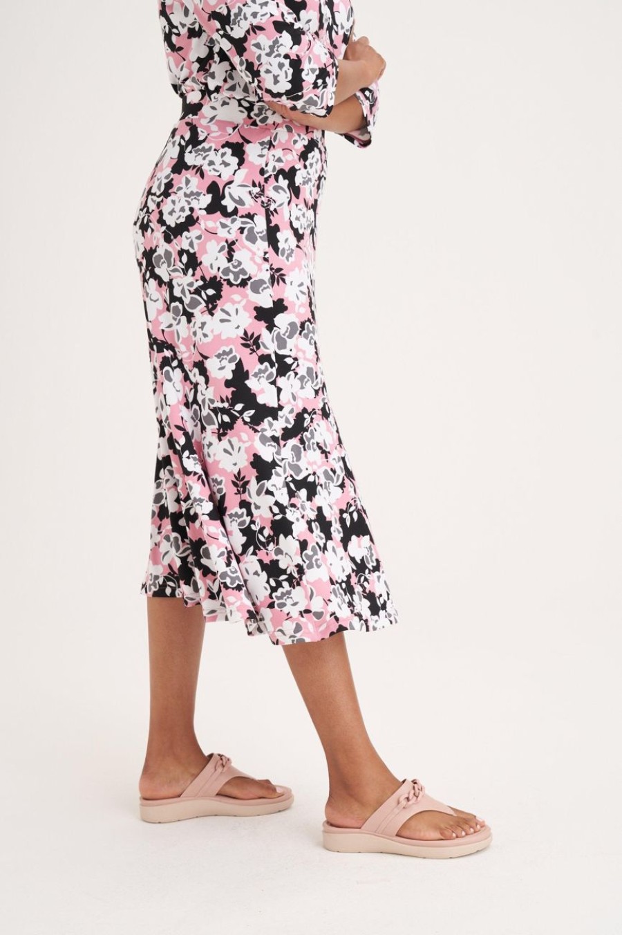 Clothing MILADYS | Floral Print A-Line Skirt Multi