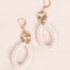 Accessories MILADYS | Beaded Drop Earrings Cream