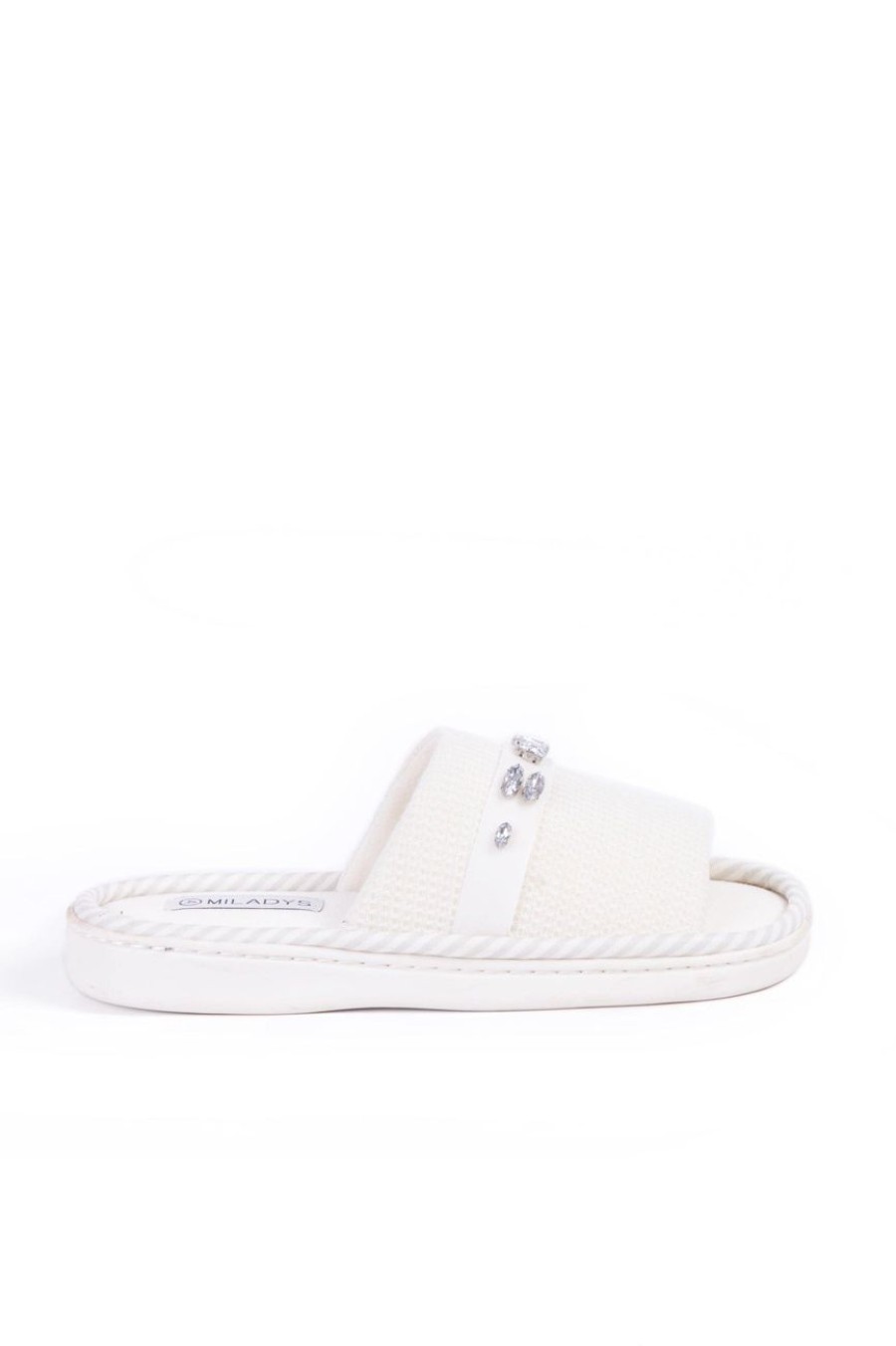 Shoes MILADYS | Open Toe Slippers Cream