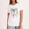 Clothing MILADYS | Foil Placement Print Tee White