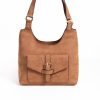 Accessories MILADYS | Buckle Trim Bucket Bag Tan