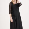 Clothing MILADYS | Lace Fit And Flare Dress Black