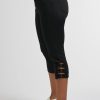 Clothing MILADYS | Straight Leg Twill Crops Black