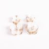 Accessories MILADYS | Flower Drop Earrings Cream