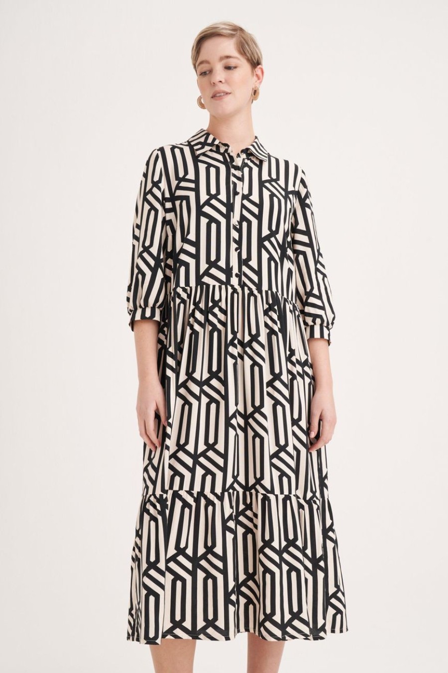 Clothing MILADYS | Geo Print Shirt Dress Multi