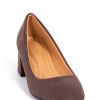 Shoes MILADYS | Block Heel Court Chocolate