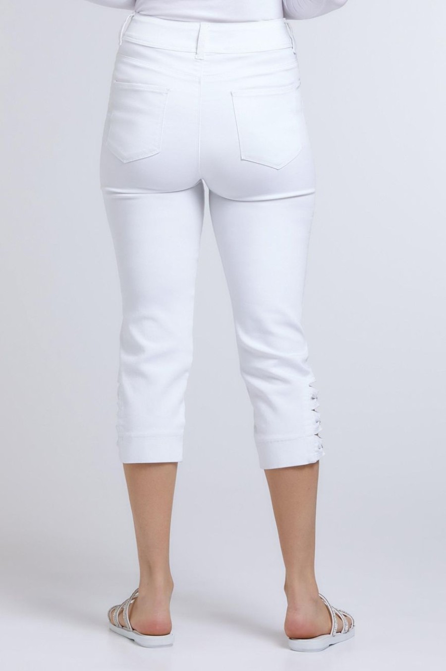 Clothing MILADYS | Wonderfit Slim Leg Crops White