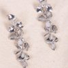 Accessories MILADYS | Floral Drop Earrings Silver