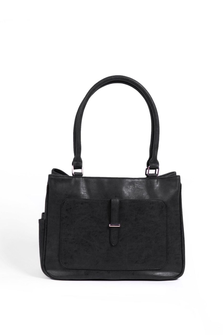 Accessories MILADYS | Textured Tote Bag Black