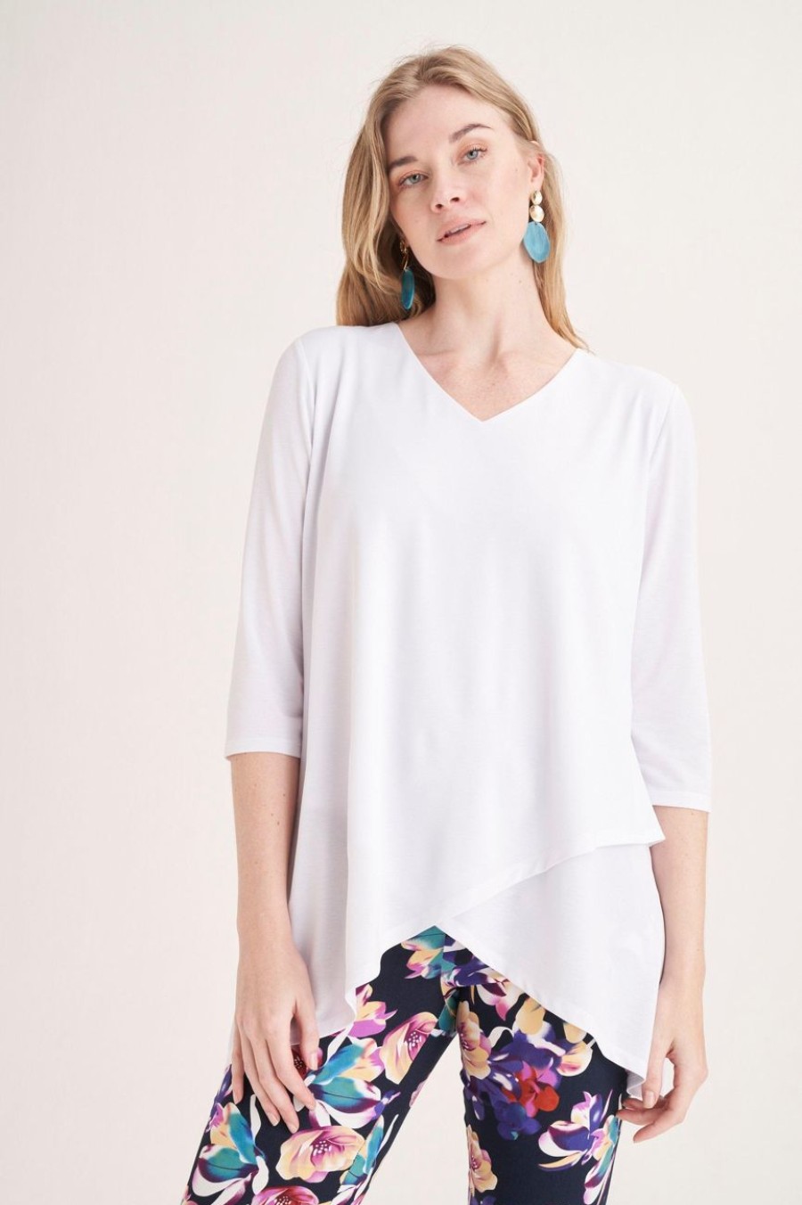 Clothing MILADYS | Layered Top White