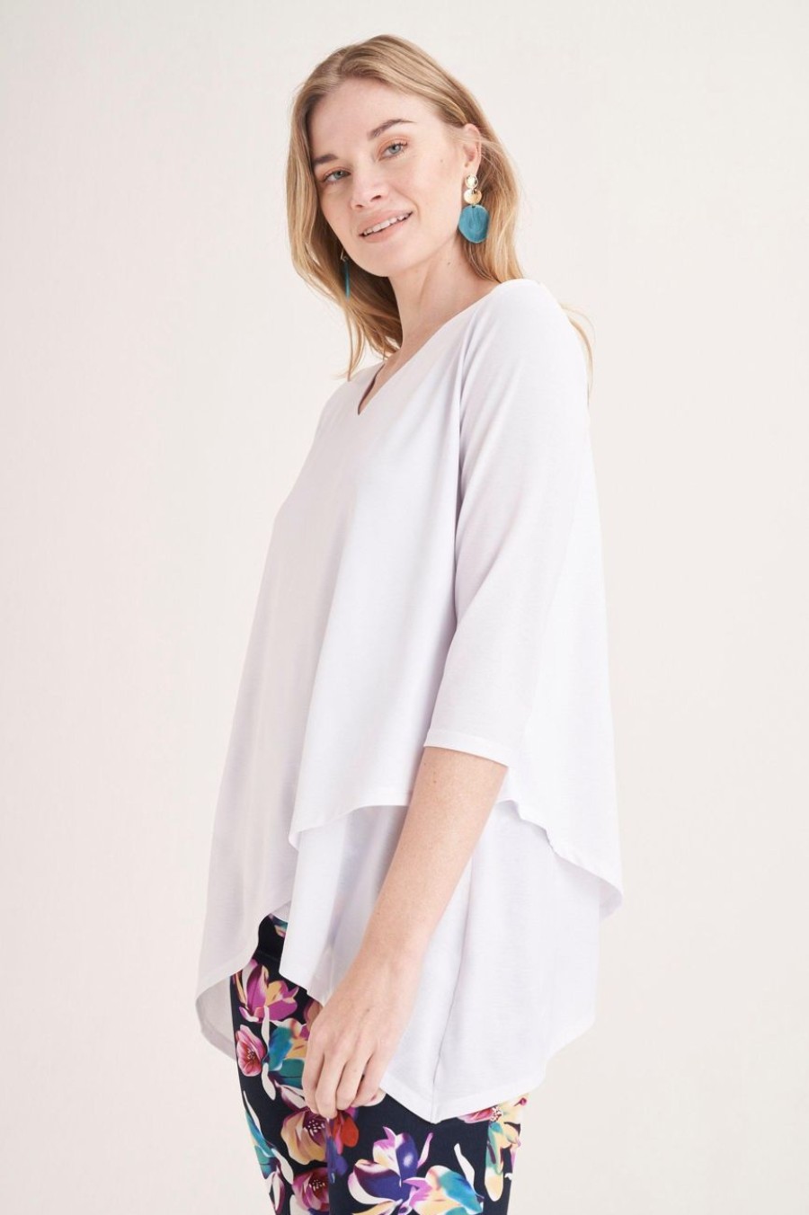 Clothing MILADYS | Layered Top White