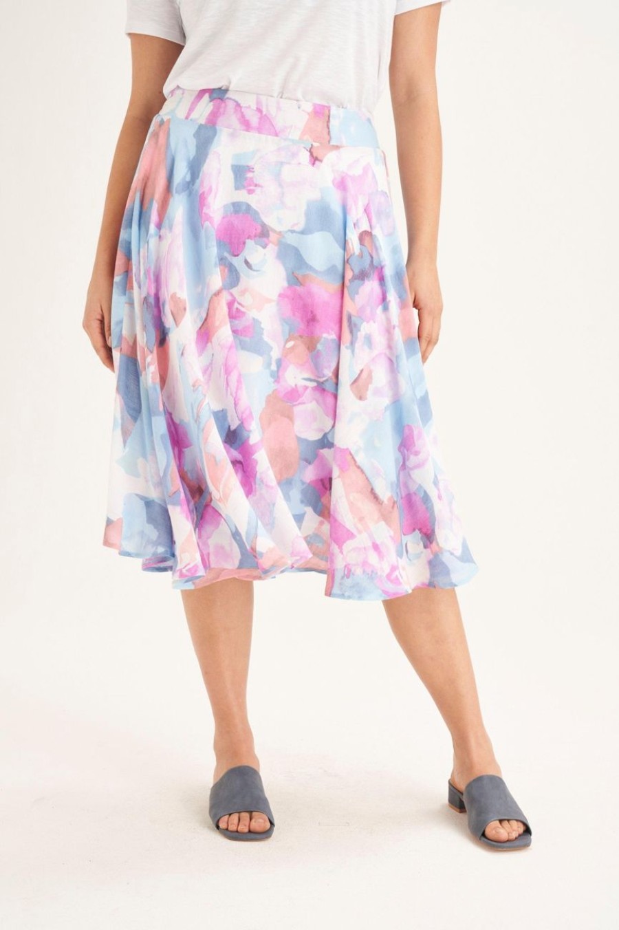 Clothing MILADYS | Printed A-Line Skirt Multi