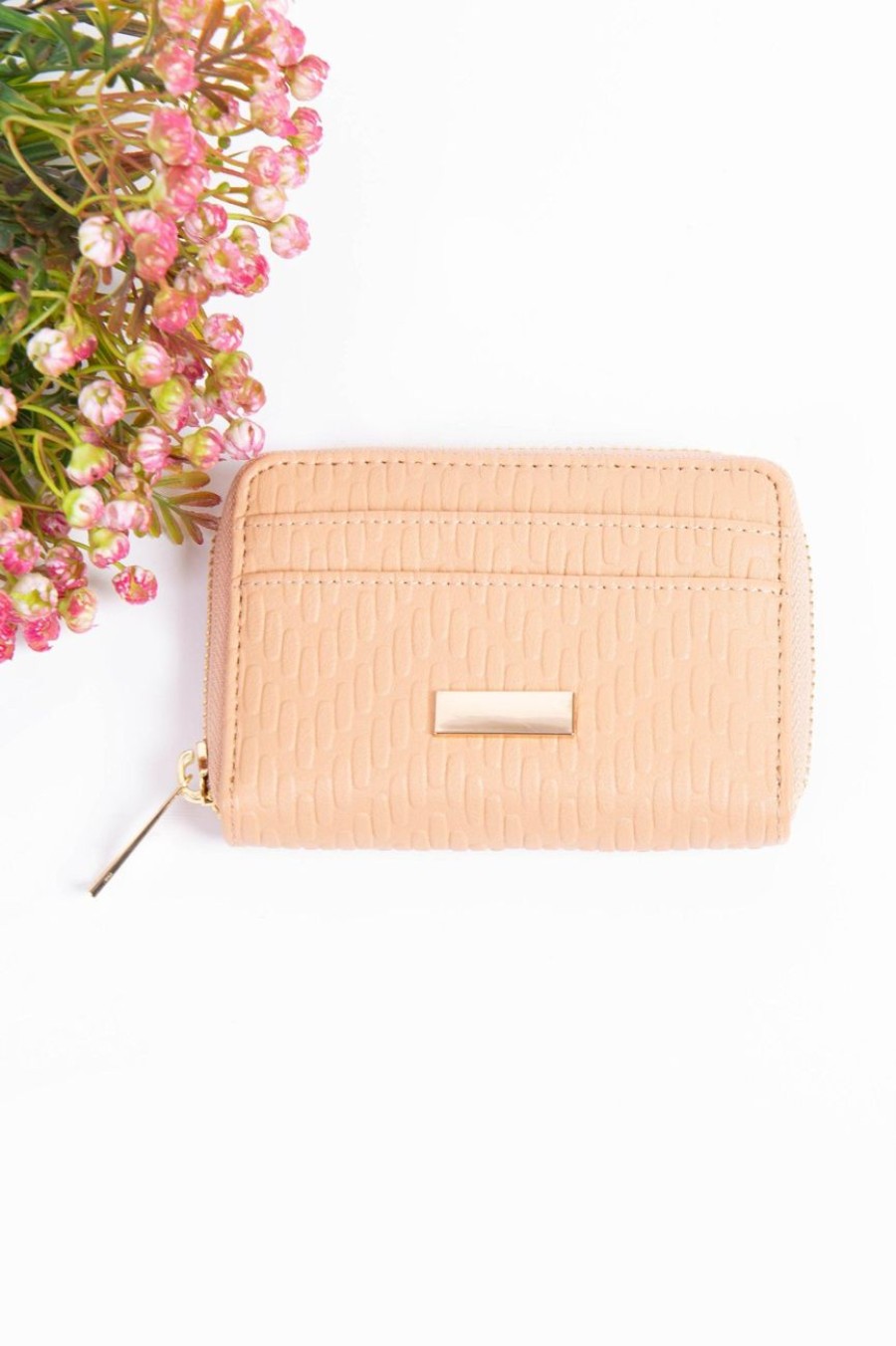 Accessories MILADYS | Textured Coin Purse Taupe