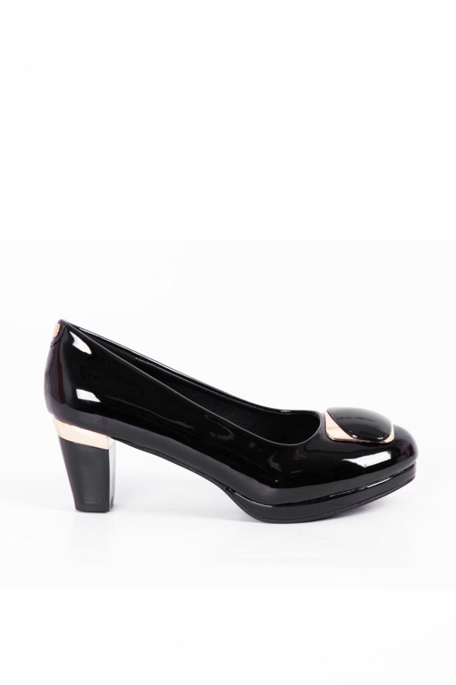 Shoes MILADYS | Block Heel Court Pierre Cardin Black