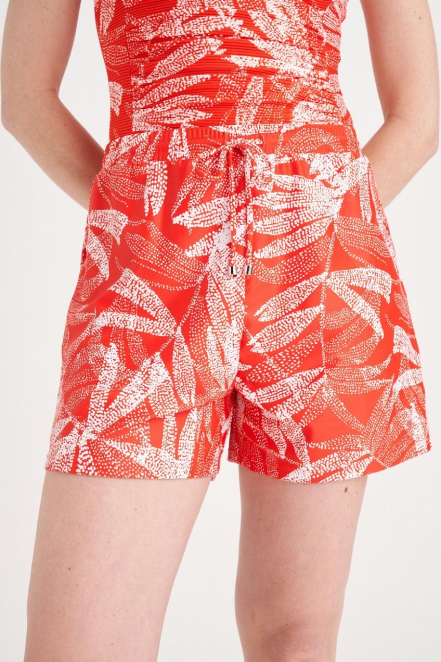 Clothing MILADYS | Printed Swim Shorts Burnt Orange