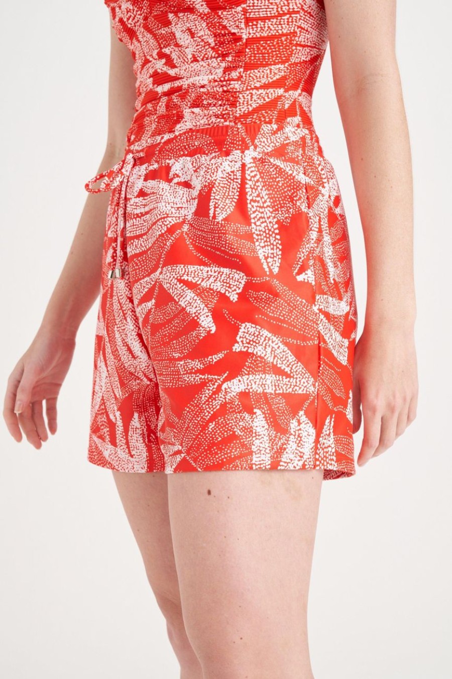 Clothing MILADYS | Printed Swim Shorts Burnt Orange