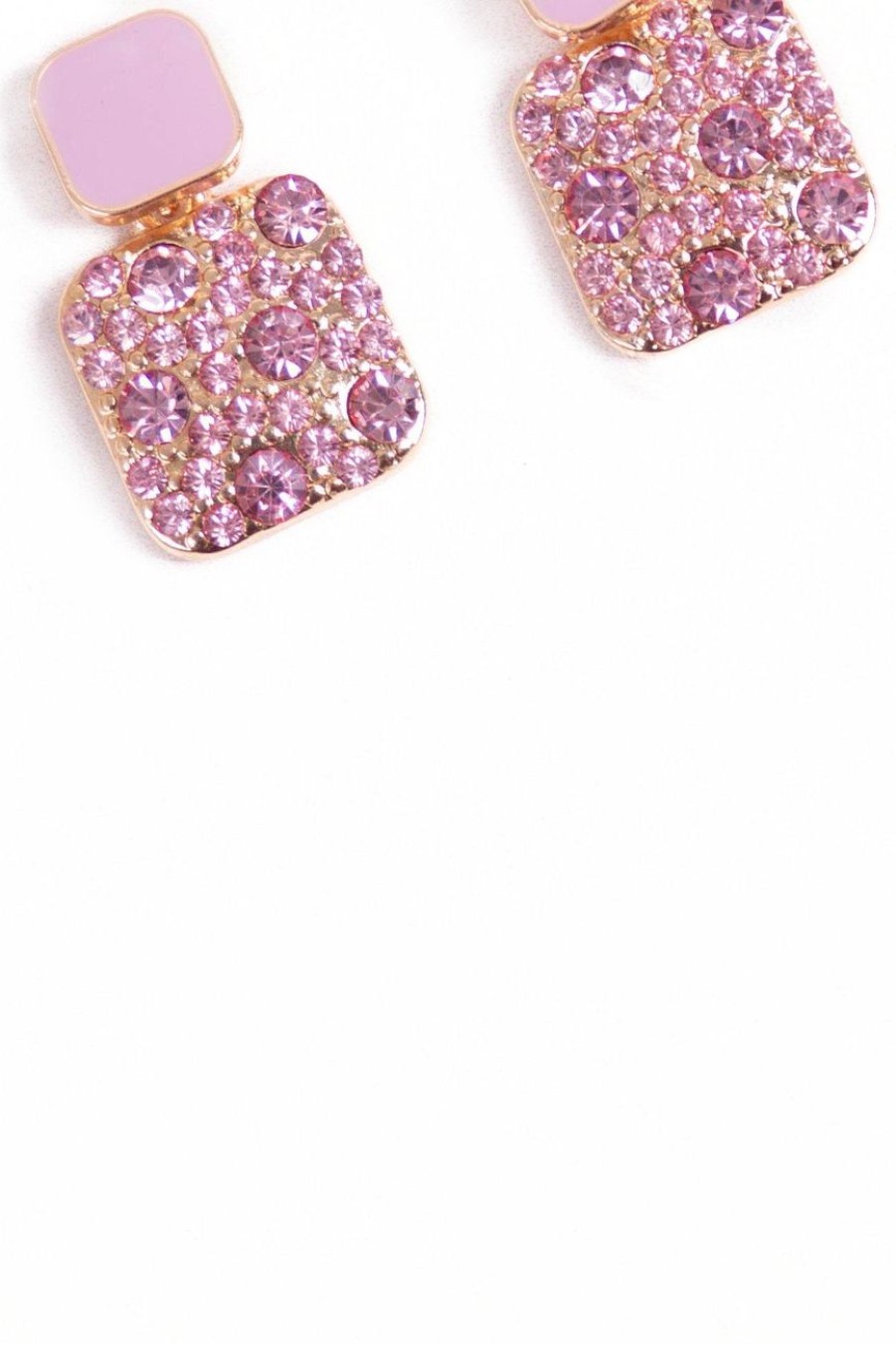 Accessories MILADYS | Glitter Stud Earrings Blush Pink