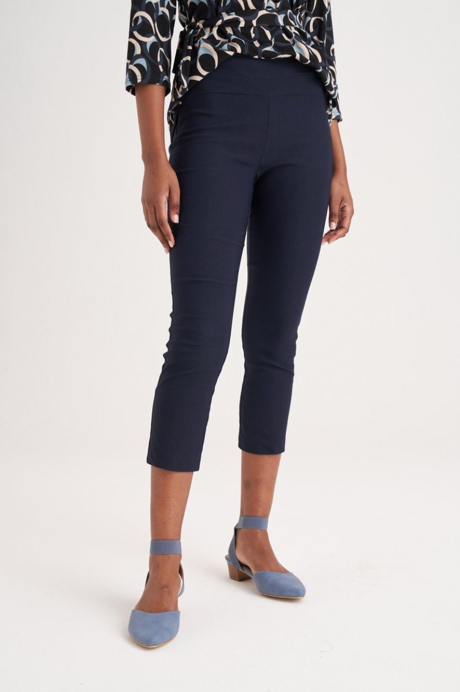 Clothing MILADYS | Slimleg Bengaline Drop Navy