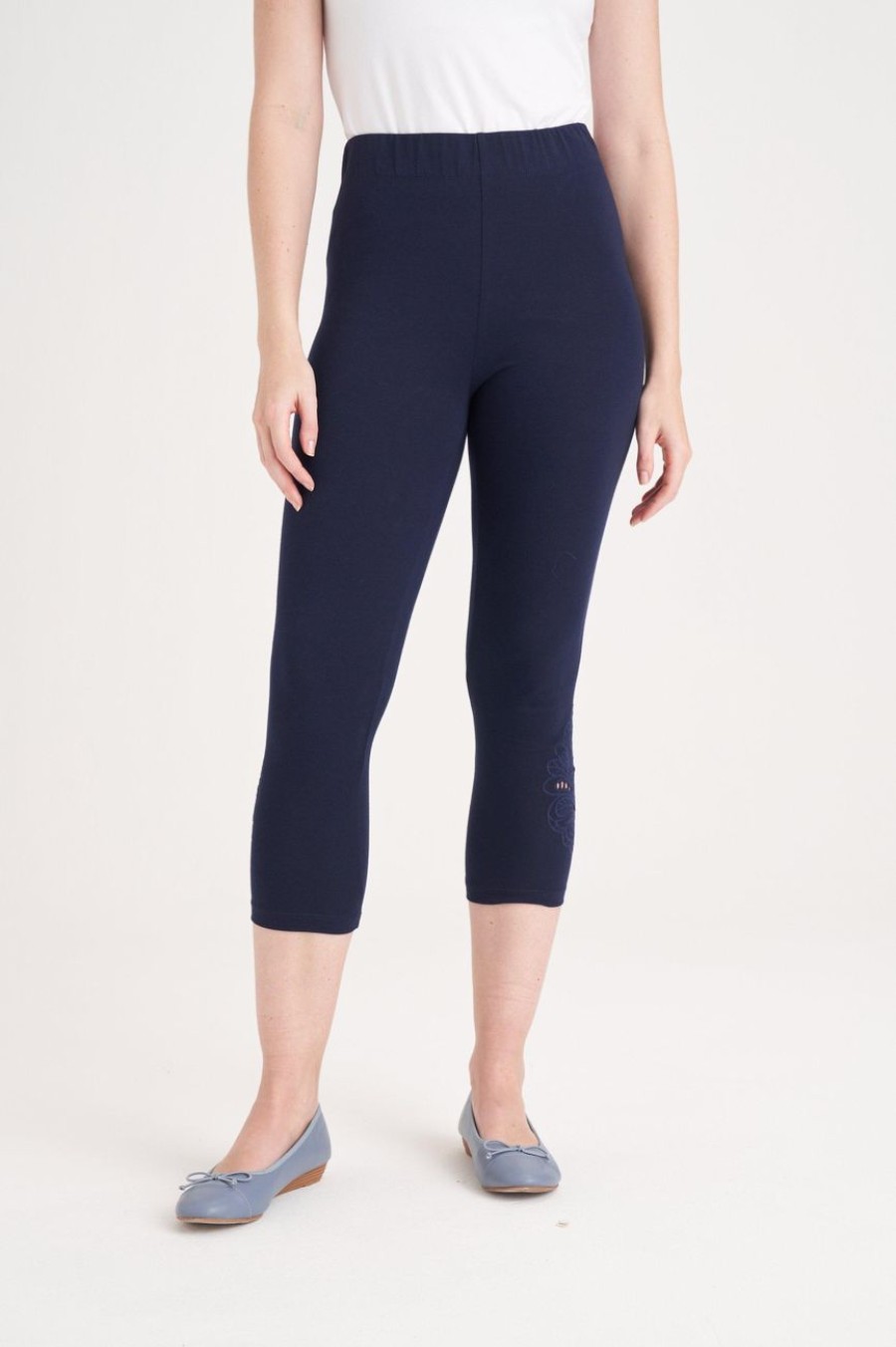 Clothing MILADYS | Cropped Leggings Navy