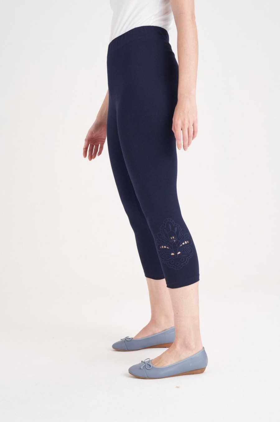 Clothing MILADYS | Cropped Leggings Navy