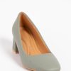 Shoes MILADYS | Block Heel Court Sage