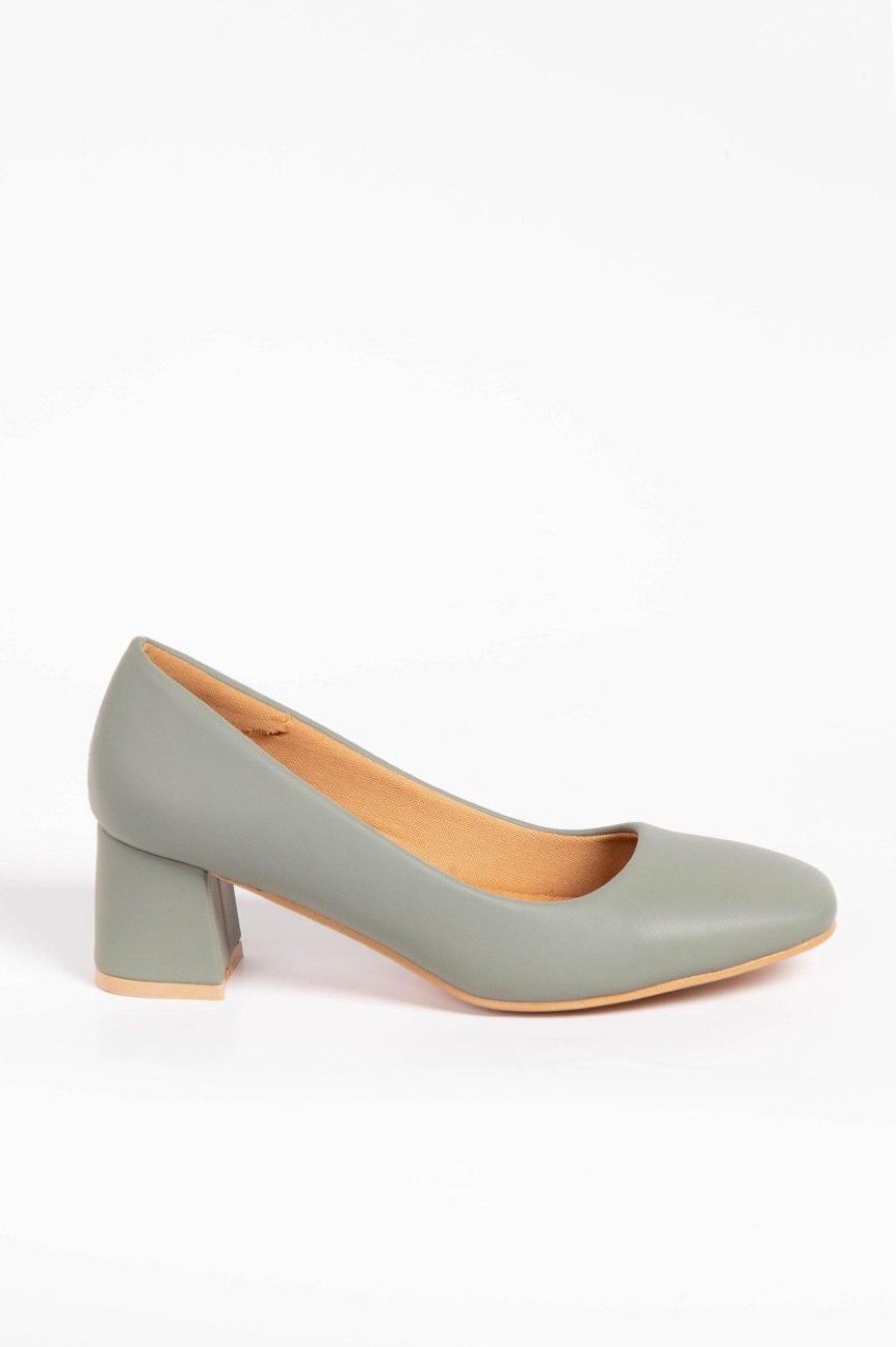 Shoes MILADYS | Block Heel Court Sage