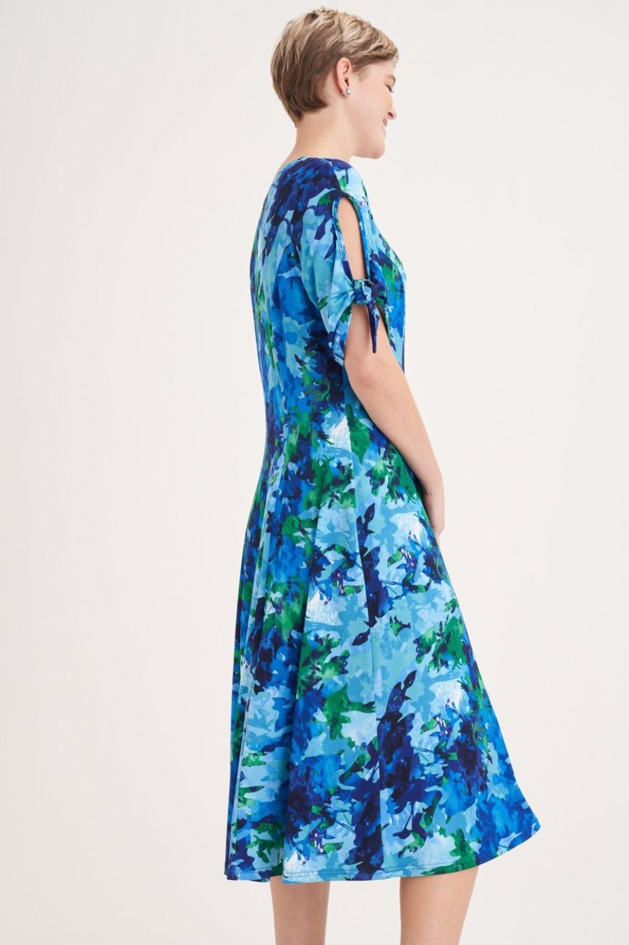 Clothing MILADYS | Abstract Print Fit And Flare Dress Multi